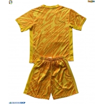 Maglie da calcio Olanda Portiere Seconda Maglia Bambino Europei 2024 Manica Corta (+ Pantaloni corti)